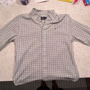 Vineyard Vines Classic Fit Whale Shirt - Blue & Green Check - Size M